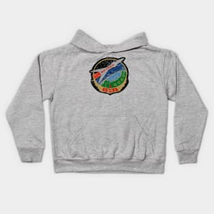 Retro Cosmonaut Mission Badge Kids Hoodie